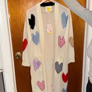 Kerri rosenthal Heart Patterned Long Cardigan